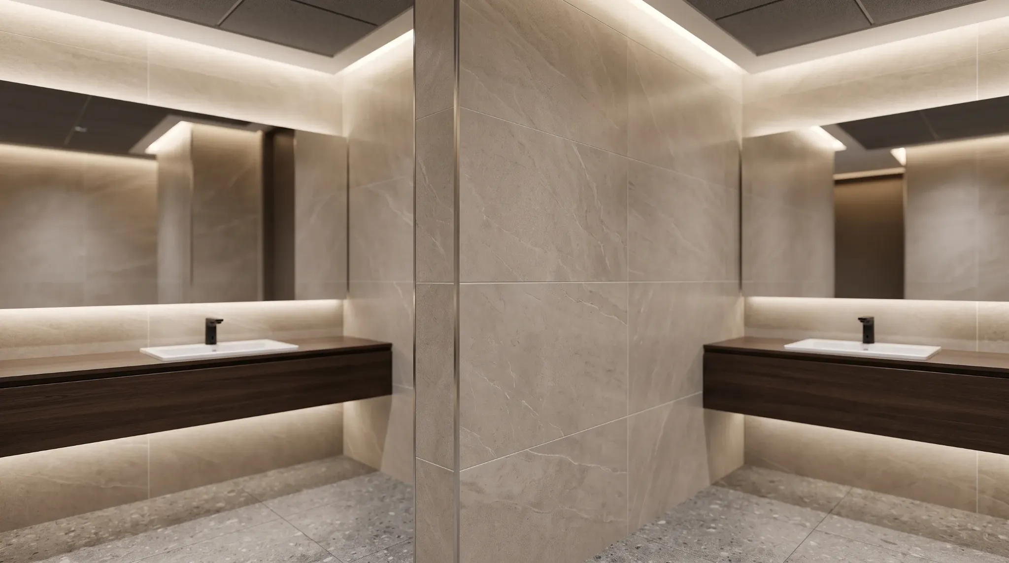 Completed premium wall tiling