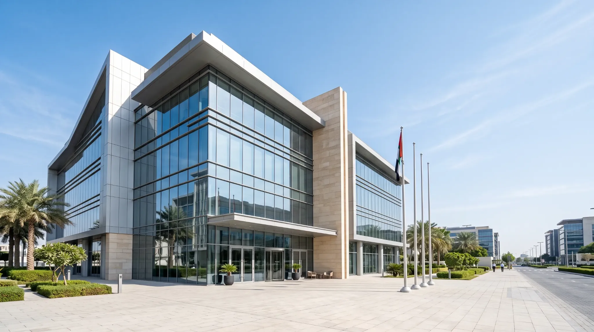 Modern commercial building in Dubai