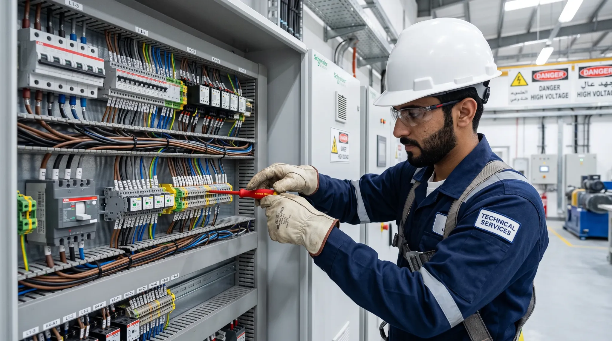 Electrical control panel maintenance